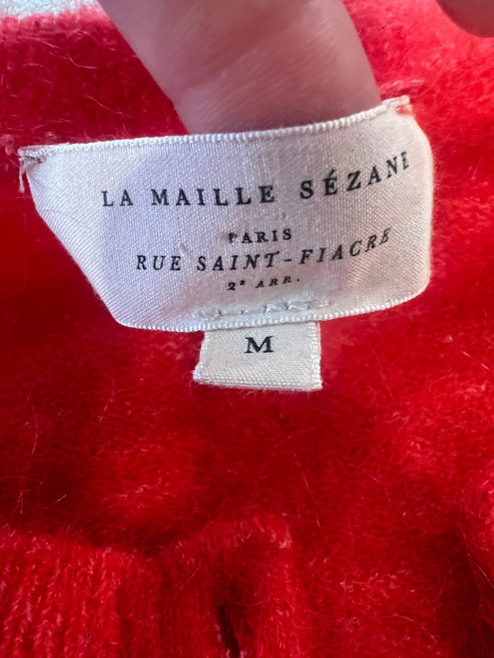Sezane Léon Jumper - Red - Size M - Picture 4 of 8